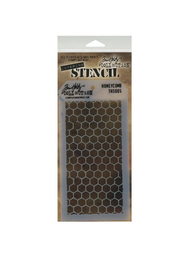 Tim Holtz Layered Stencil 4.125 By 8.5Inch Honeycomb