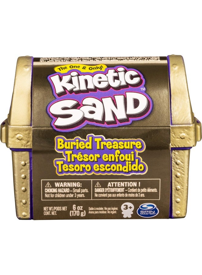 Kinetic Sand Buried Treasure Playset With 6Oz Of Kinetic Sand And Surprise Hidden Tool (Style May Vary)