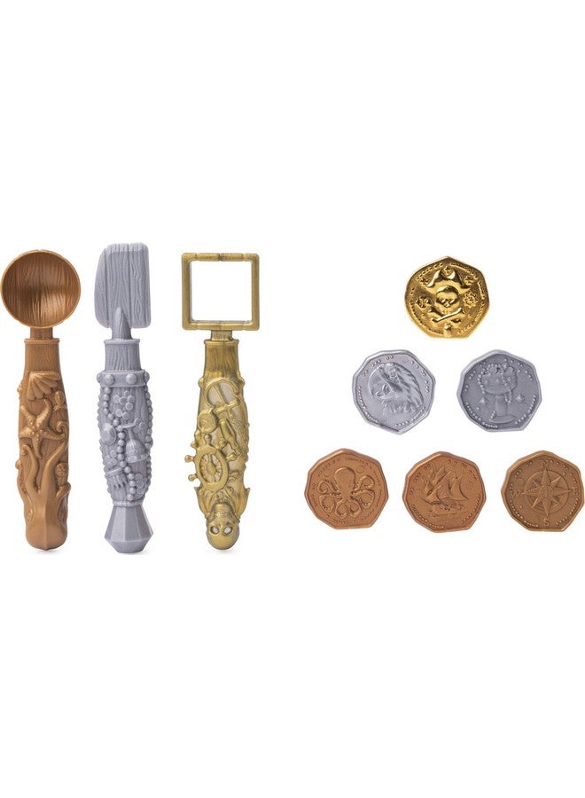 Kinetic Sand Buried Treasure Playset With 6Oz Of Kinetic Sand And Surprise Hidden Tool (Style May Vary)