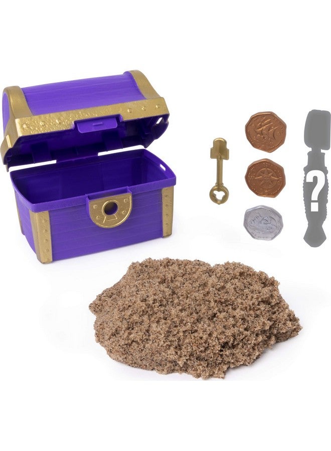 Kinetic Sand Buried Treasure Playset With 6Oz Of Kinetic Sand And Surprise Hidden Tool (Style May Vary)