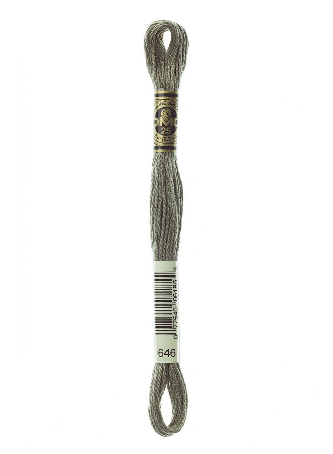 117646 Six Stranded Cotton Embroidery Floss Dark Beaver Gray 8.7Yard