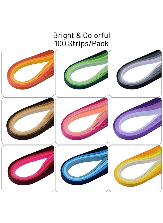 10Mm X 39Cm Paper Quilling Strips Kits 900 Strips