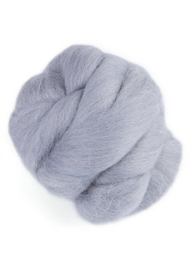 8Colors 55G Colored Needle Felting Wool Roving Spinning Sewing Trimming Handiwork Material To Create Something Of Novelty(78Grey)