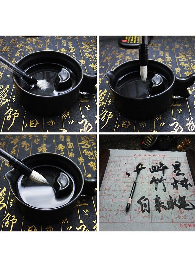 6 Pcs/Set Water Brush Pen Piston Water Color Brush Chinese Japanese Calligraphy Pen For Beginner Painting Reusable Brush Drawing Pen Art Supplies