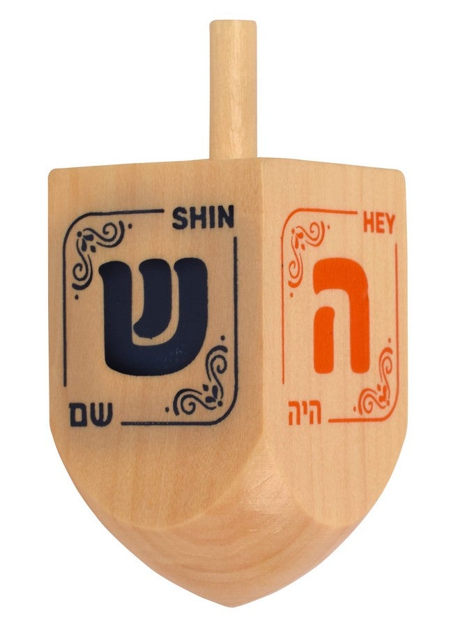 Hanukkah Dreidels Wooden Dreidel 10 Pack Medium