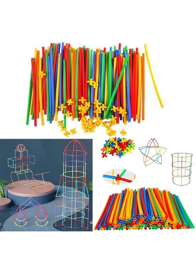 Educational Play And Learn Plastic Building Block Set (Straws) Multi 103 Pcs