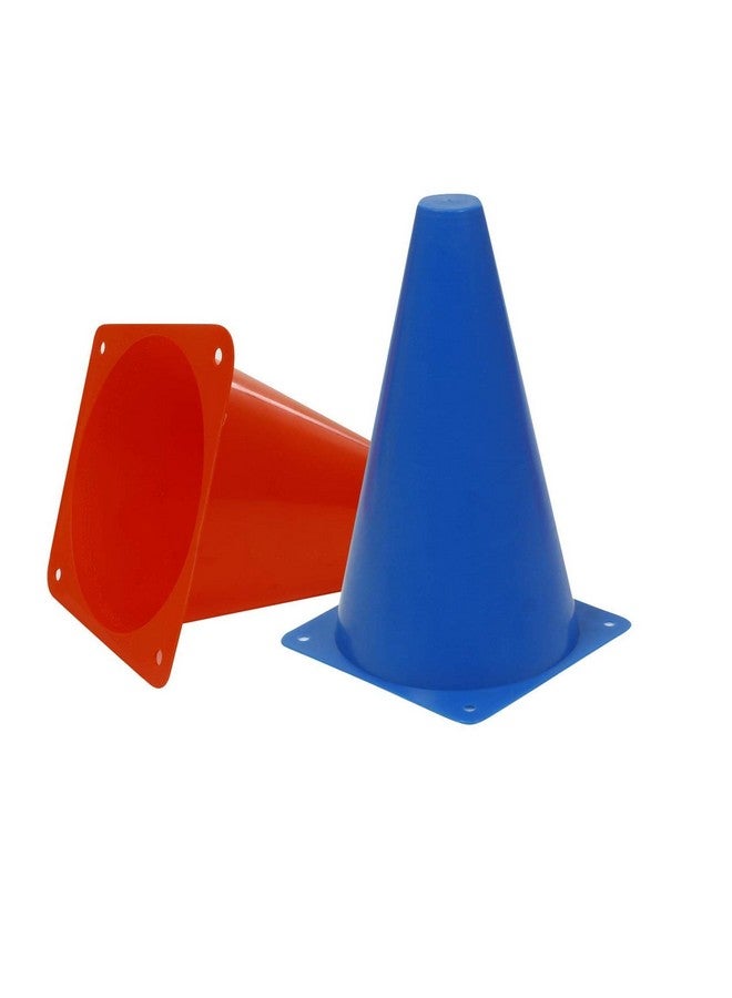 6 Inches Plastic Multicolored Stacking Cones Perfect For Sports Training Set Of 6 Assorted Color (Sstp)