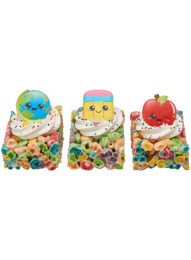 Kawaii Back To School Cupcake Rings Toppers Cake Decorations 24 Pc