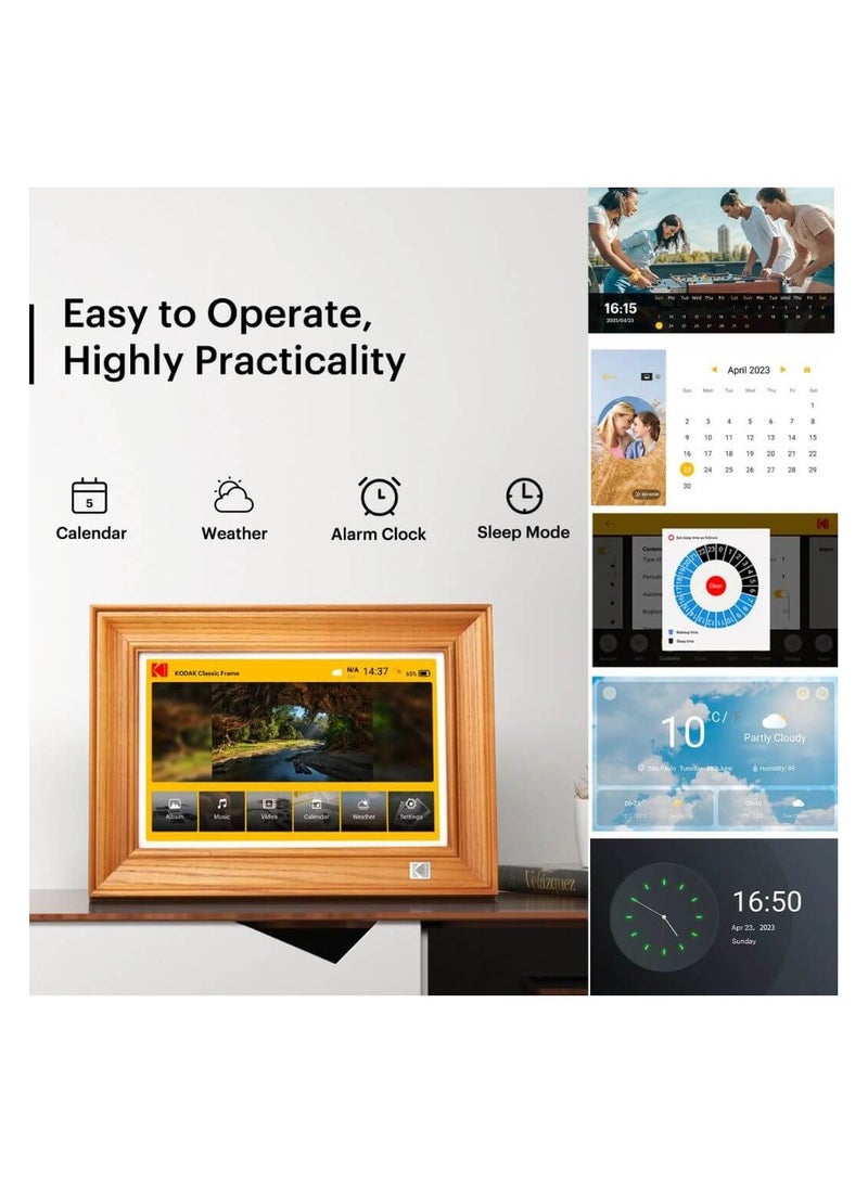 Kodak FHD WiFi Digital Photo Frame with Photo, Video, Calendar & Weather Display