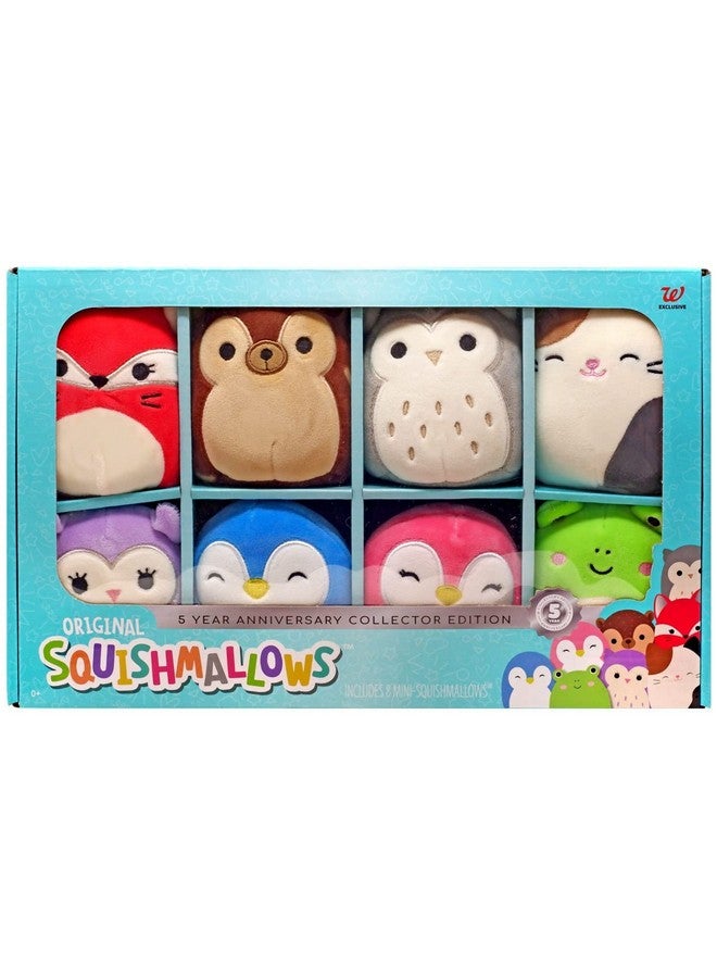 Official Kellytoy Squishmallows Squishmallows 5 Year Anniversary Collector Edition Includes 8 Minisquishmallows