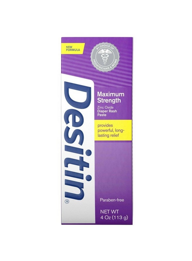 Maximum Strength Diaper Rash Paste 4 Oz (Pack Of 4)