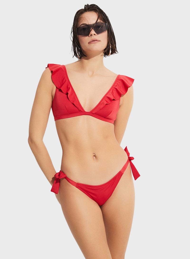 Ruffle Bikini Top & Bottom Set