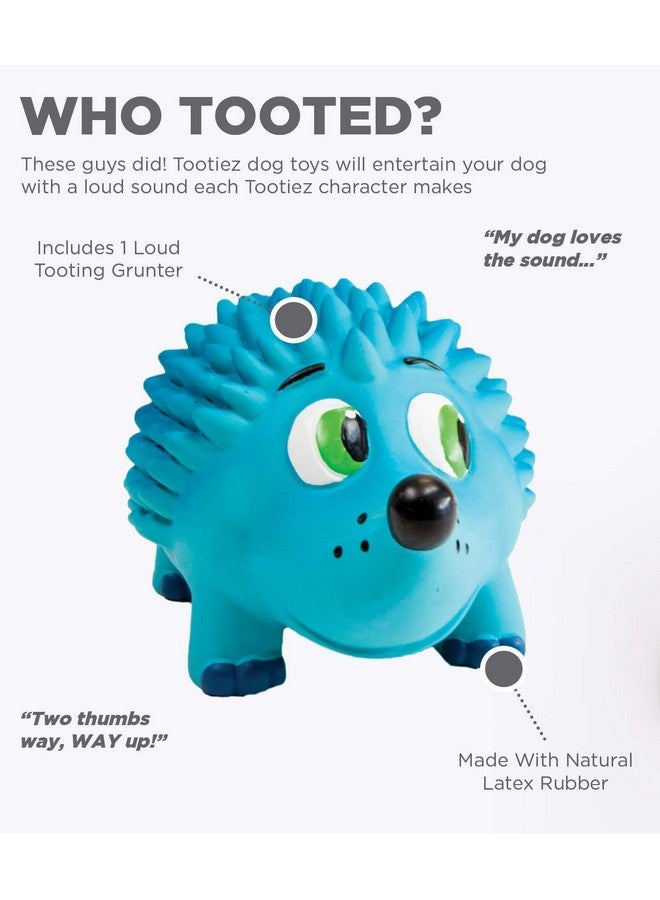 Tootiez Hedgehog Grunting Latex Rubber Dog Toy Large