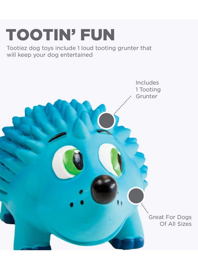 Tootiez Hedgehog Grunting Latex Rubber Dog Toy Large