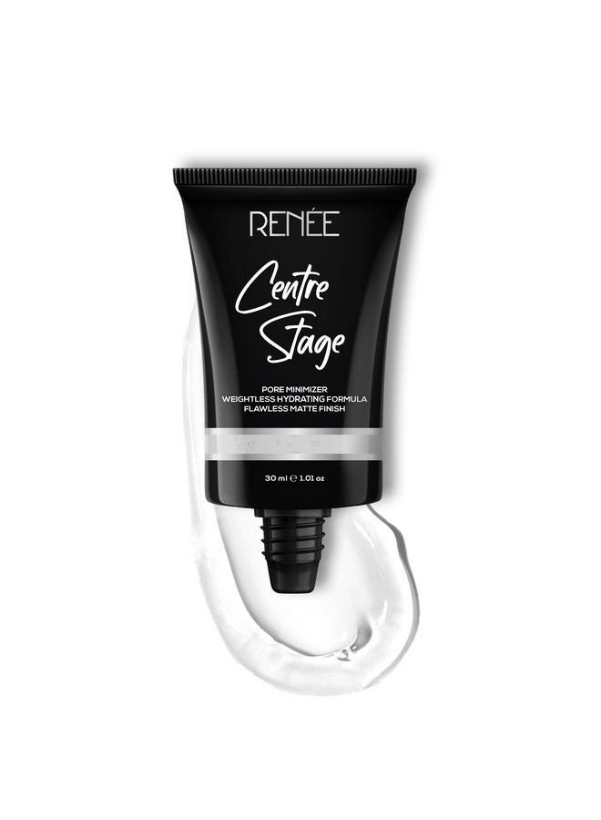 Centre Stage Primer 30 Ml Transparent Lightweight Nonsticky Long Lasting Formulation Enriched With Vitamin E Hides Pores & Fine Lines For Smooth & Even Skin With Matte Finish