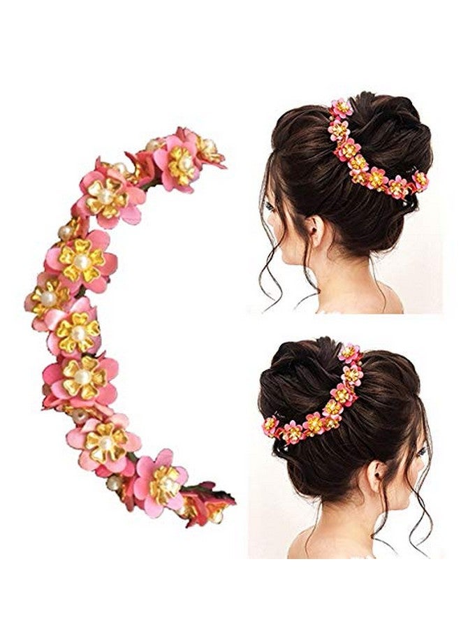 Hair Accessories For Women 2042 Pins Artificial Flowers Accessories For Weddings (Baby Pink)