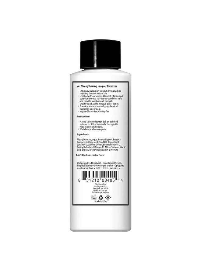 Kur Strengthening Lacquer Remover 4 Fl Oz