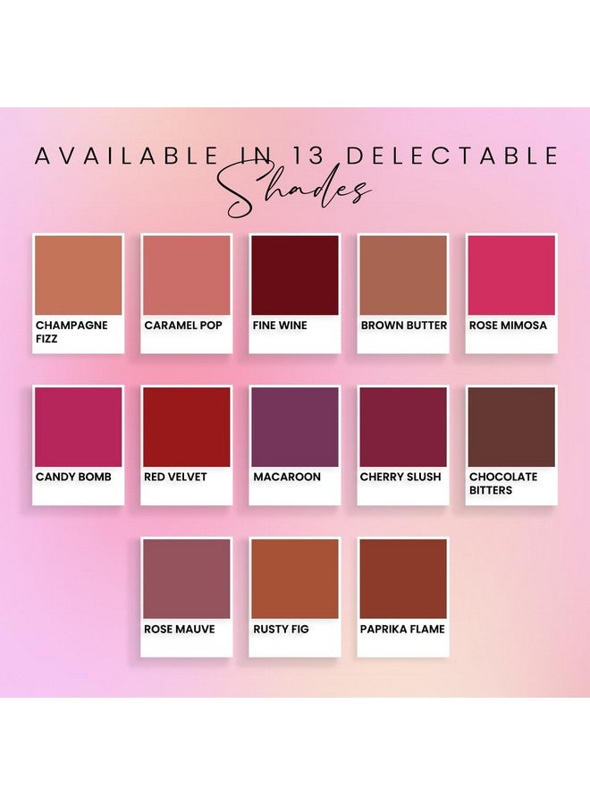 Roseate Transfer Proof Matte Liquid Lip Color Nude Lipstick Waterproof & Long Lasting Liquid Lipstick Stays For 12 Hours Rose Oil Infused Omk 4 Brown Butter 6Ml