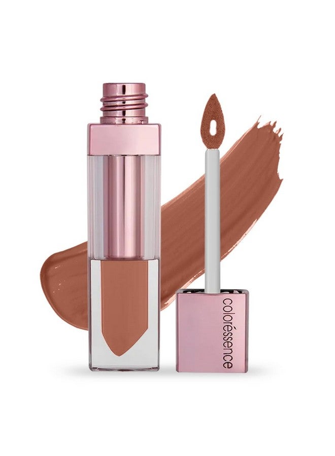 Roseate Transfer Proof Matte Liquid Lip Color Nude Lipstick Waterproof & Long Lasting Liquid Lipstick Stays For 12 Hours Rose Oil Infused Omk 4 Brown Butter 6Ml