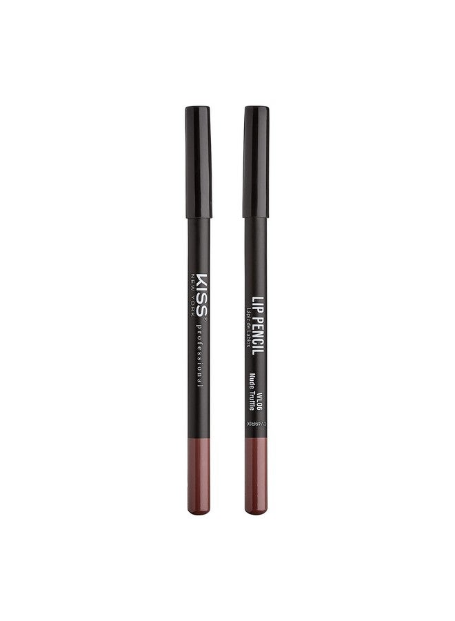 Professional Slim Lip Pencil Creamy Soft Lip Liner Smooth Longlasting Rich Lip Color Natural Lip Makeup Waterresistant Lip Crayon (Nude Truffle)