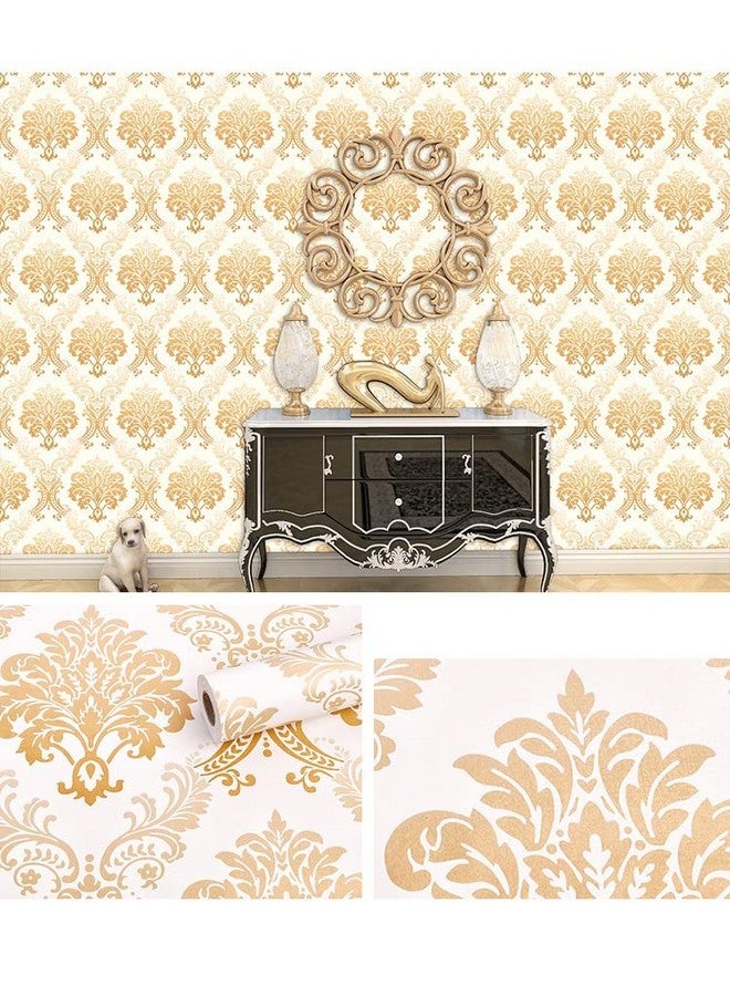 Selfadhesive Wallpaper Waterproof Old Furniture Vinyl Stickers Wooden Door Wardrobe Desktop Pvc Wall Papers 45 X 304 Cm (Yellow Flower)