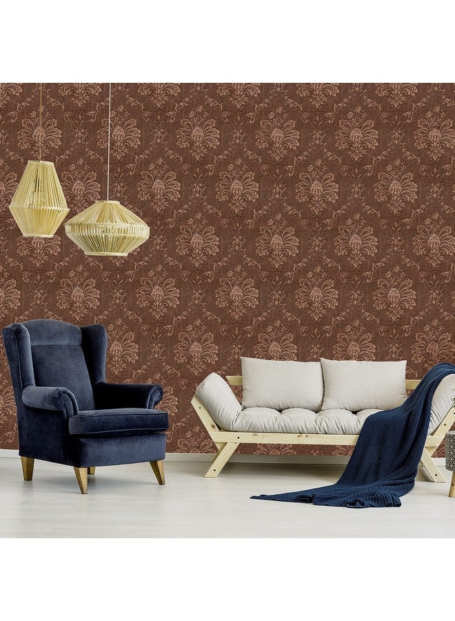 Wall Stickers Living Room Wallpaper Damask (45 X 600 Cm) Self Adhesive Waterproof