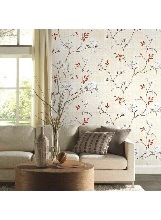 Self Adhesive Floral Texture Wallpaper Waterproof Vinyl Stickers Pvc Wall Papers (45''Cm X 304''Cm)