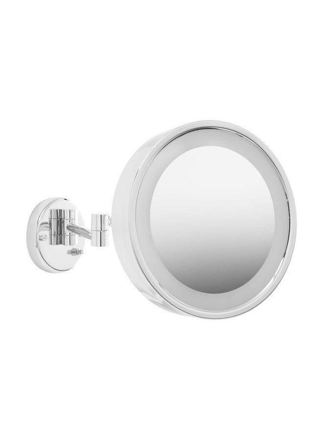 9.75Inch Wall Mount Mirror Makeup Mirror With 3X Magnification & 15Inch Wall Extension Chrome Finish Mirror Model Hl7Cf