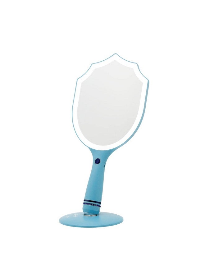 Impressions Vanity Handheld Lighted Makeup Mirror Disney Princess Cinderella Led Hand Mirror With Standing Base Makeup Vanity Mirrors With Shimmering Button And 3 Color Modes.