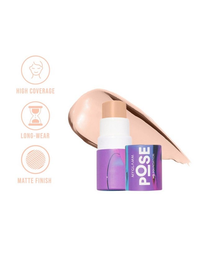 Pose Hd Foundation Stickwarm Porcelain (Yellow)5.5 G Skinblurring Foundation Stick Long Wearing & Lightweight Hd Foundation