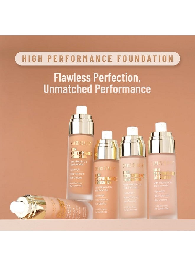 High Performance Foundation Waterresistant Medium To Buildable Coverage Lightweight Easy To Blend With Vitamin C & Niacinamide Rose Blush 55G