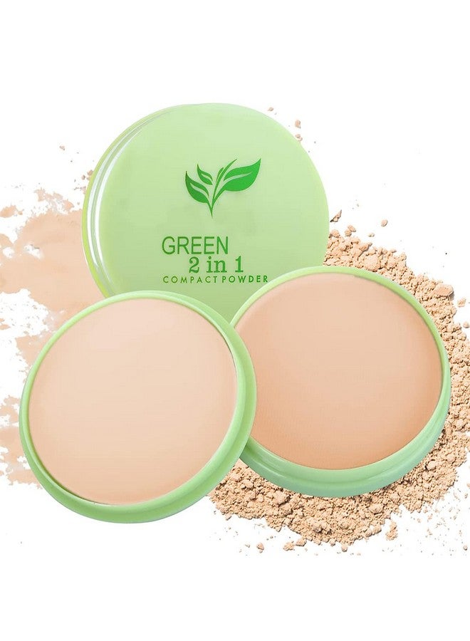 Green Tea Compact Powder 9025 Beige 25G With Lilium Aloevera Cream