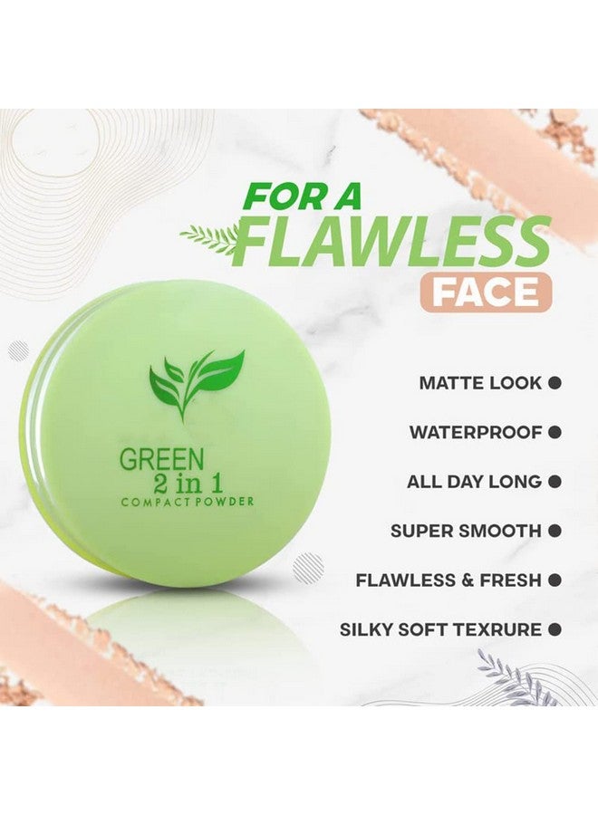 Green Tea Compact Powder 9025 Beige 25G With Lilium Aloevera Cream