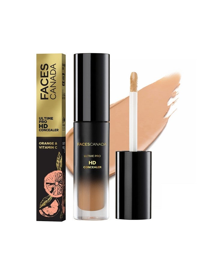 Ultime Pro Hd Medium Coverage All Skin Type Concealer Honey Creme 02 3.8Ml Natural Matte Finish 12Hr Long Stay Blemishes Blends Easily Orange & Vitamin C Enriched