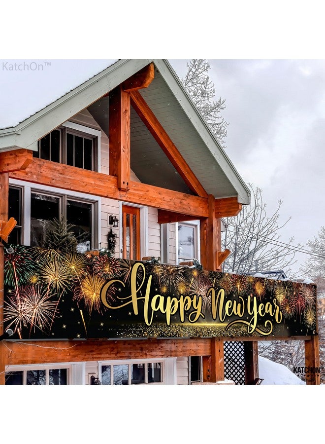 Xtralarge Happy New Year Yard Sign 120X20 Inch Happy New Year Banner 2024 For Party Happy New Year Yard Banner For Happy New Year Decorations 2024 New Years Eve Party Supplies 2024