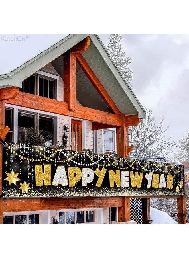 Happy New Year Banner 2024 Xtralarge 120X20 Inch Nye Decorations 2024 Happy New Years Yard Banner Happy New Year Decorations 2024 New Years Eve Party Supplies 2024 Nye Party Favors