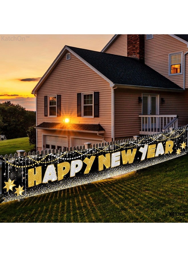 Happy New Year Banner 2024 Xtralarge 120X20 Inch Nye Decorations 2024 Happy New Years Yard Banner Happy New Year Decorations 2024 New Years Eve Party Supplies 2024 Nye Party Favors