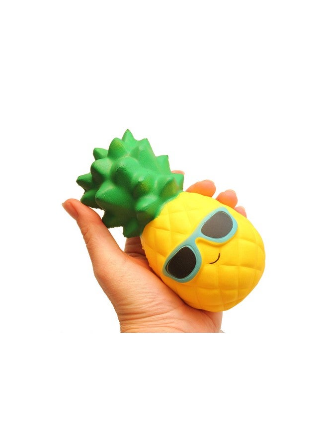 Large Pineapple Squishy Slow Rise Fruit Food Face Sensory Stress Fidget Toy