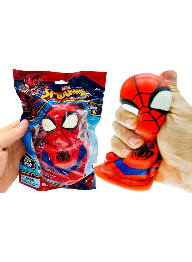 Marvel Avengers Superhero Foam Ball 5.5 (1 Spiderman) Squishy Toy Figure Action Hulk Captain America Iron Man & Black Panther. Fidget Stress Ball For Kids A68211S