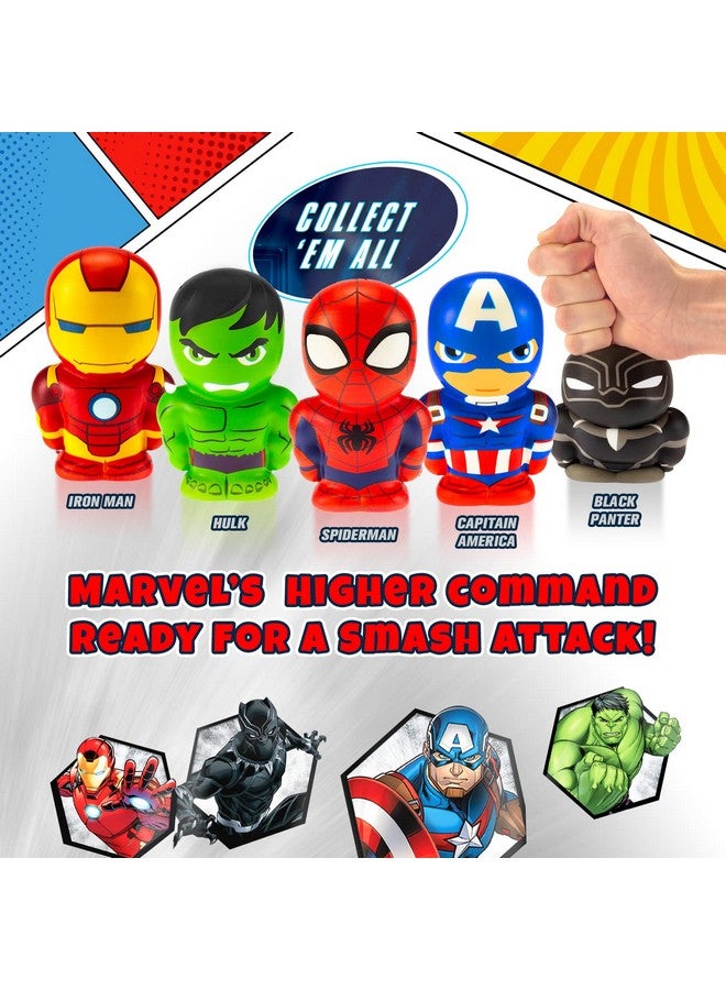 Marvel Avengers Superhero Foam Ball 5.5 (1 Spiderman) Squishy Toy Figure Action Hulk Captain America Iron Man & Black Panther. Fidget Stress Ball For Kids A68211S