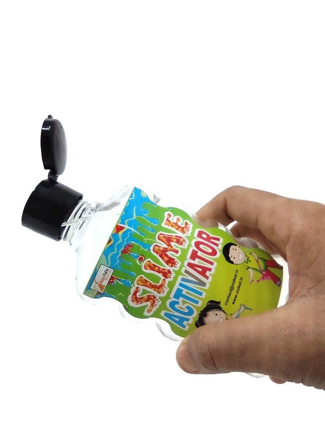 Super Slime Activator Clear Liquid Solution. All In One 600 Ml Slime Activator. (Pack Of 3 Bottles 200 Ml Each) Universal Formula Works With Almost Any Pva Glue. No Heating Safe For Kids.