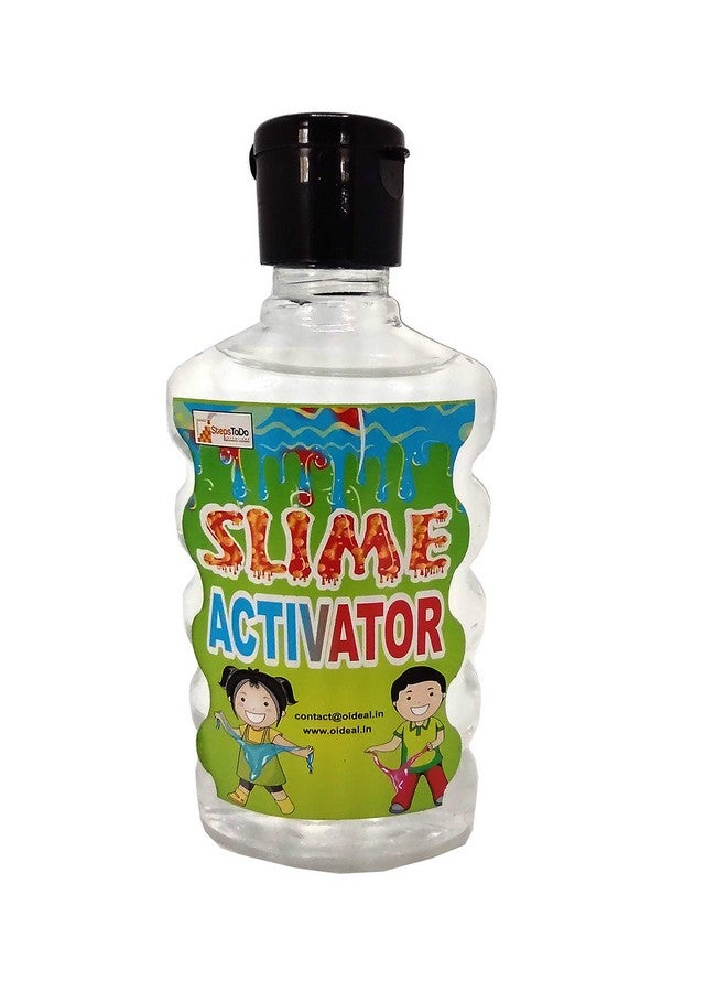 Super Slime Activator Clear Liquid Solution. All In One 600 Ml Slime Activator. (Pack Of 3 Bottles 200 Ml Each) Universal Formula Works With Almost Any Pva Glue. No Heating Safe For Kids.