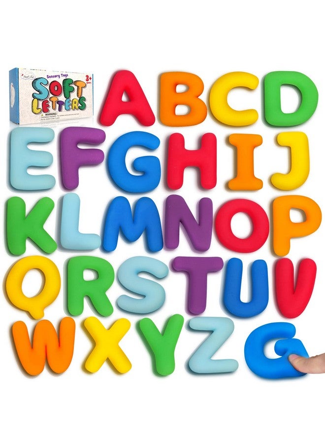 Alphabet Letters Sensory Toys For Toddlers: Abc Learning Educational Montessori Toys Preschool Activities For Kids 3 4 5 6 Years Old 26Pcs Squishy Fidget Toys For Autistic Children Uppercase