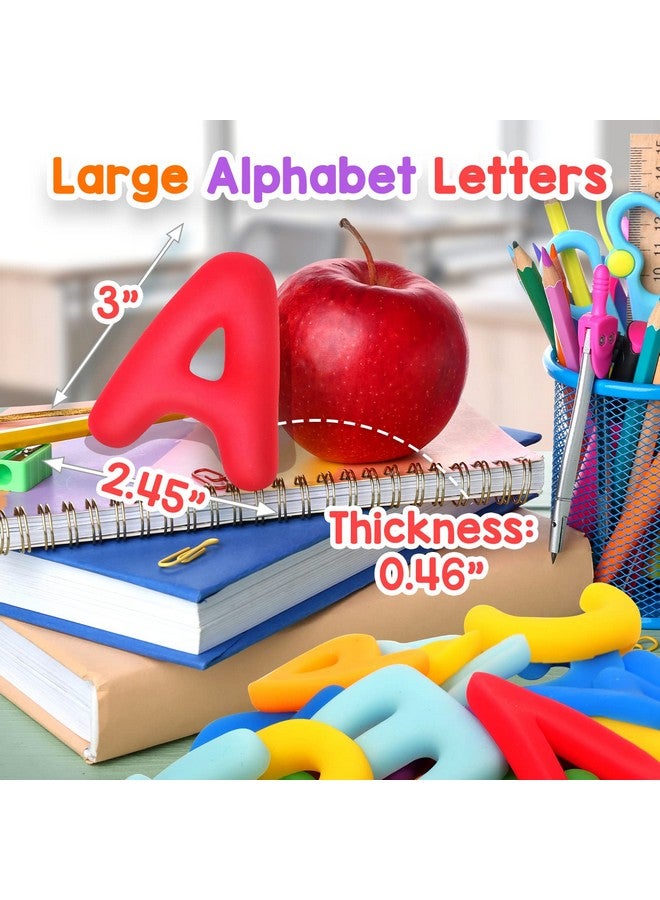 Alphabet Letters Sensory Toys For Toddlers: Abc Learning Educational Montessori Toys Preschool Activities For Kids 3 4 5 6 Years Old 26Pcs Squishy Fidget Toys For Autistic Children Uppercase