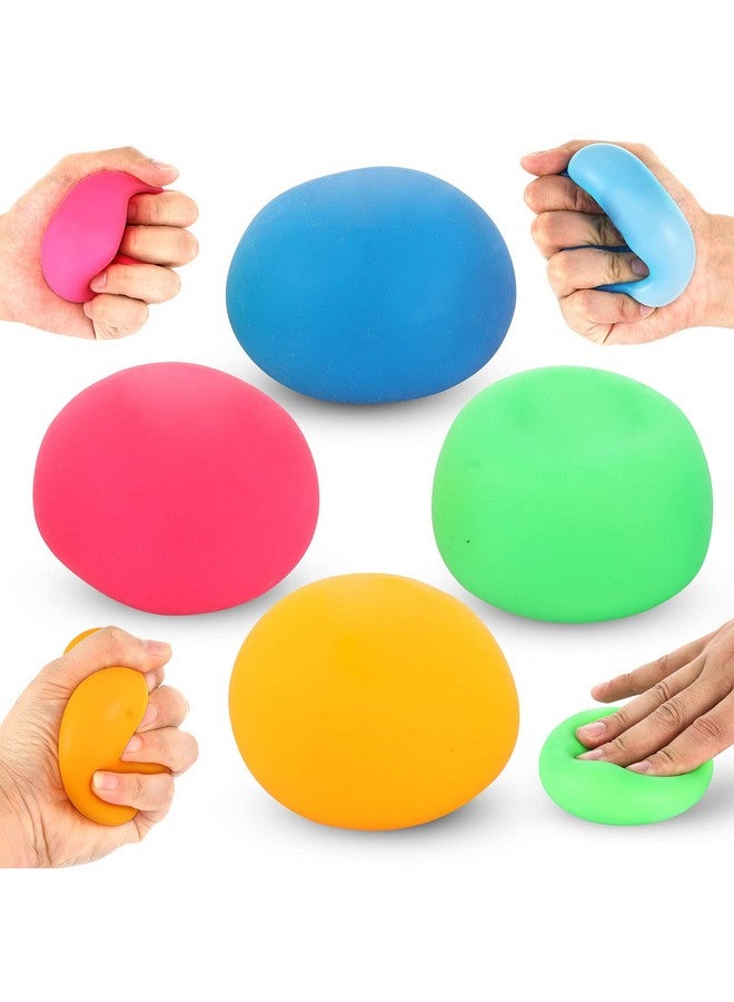 4 Pack Stress Ball For Kids And Adults Slow Rising Balls Sensory Fidget Toy Anxiety Stress Relief Squeezing Balls Calming Tool Vent Mood And Improve Focus Soft Squishy Ball Hand Grip Pressure Ball