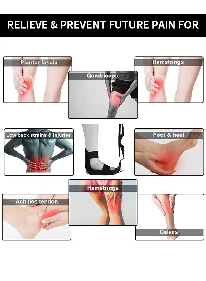 Stretching Strap Hamstring Stretcher - Stretching Bands, Foot Stretcher, Calf Stretcher, Leg Stretcher, Ankle Stretcher Stretch Band, Ligament Stretching Belt, Stretch Strap