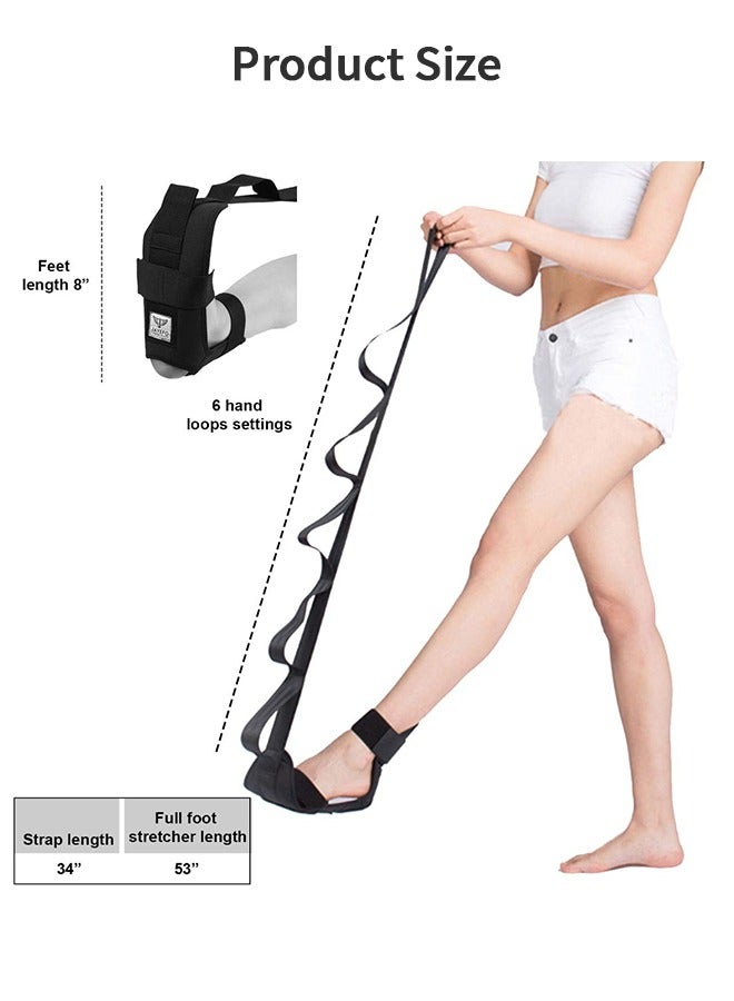 Stretching Strap Hamstring Stretcher - Stretching Bands, Foot Stretcher, Calf Stretcher, Leg Stretcher, Ankle Stretcher Stretch Band, Ligament Stretching Belt, Stretch Strap