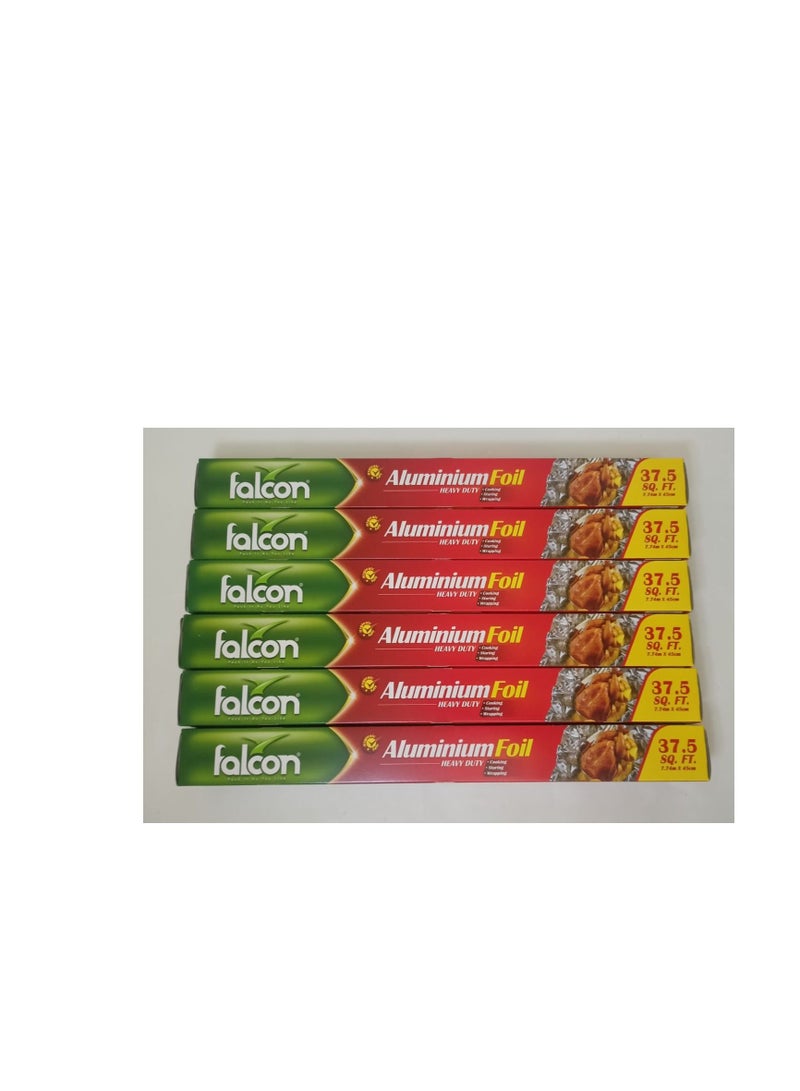 PacK Of 6  X 37.5 SQ Aluminium Foli 7.74 X 45 cm