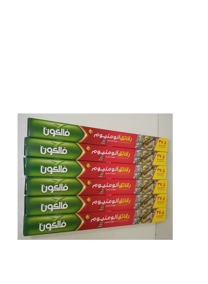 PacK Of 6  X 37.5 SQ Aluminium Foli 7.74 X 45 cm