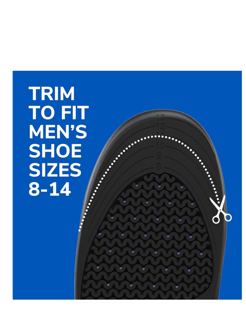 Dr. Scholl's Work All-Day Superior Comfort Insoles (with) Massaging Gel, Men, 1 Pair, Trim to Fit